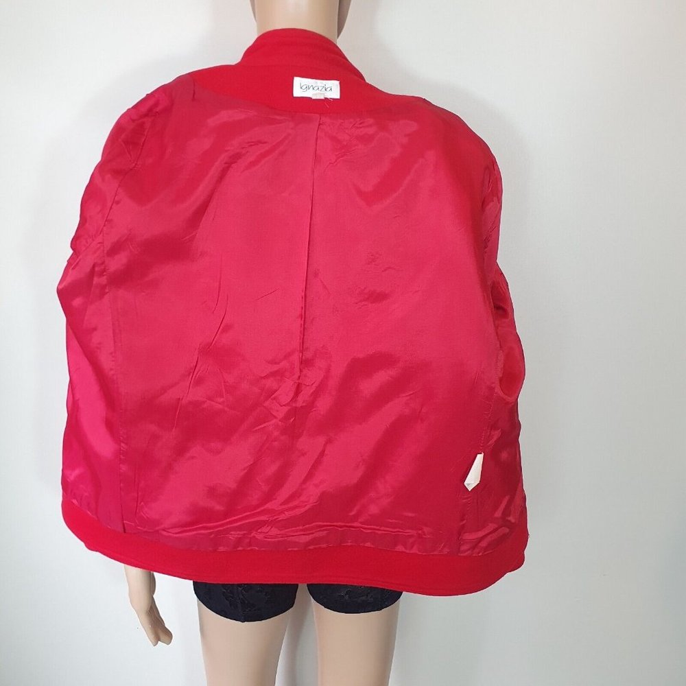 NWOT jacket coat wool + cashmere Sze 16 red Ignazia Australia Made NEW winter - Picture 7 of 9